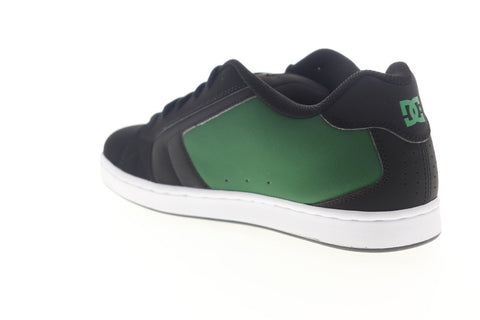 DC Net 302361 Mens Black Nubuck Lace Up Athletic Skate Shoes
