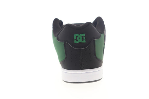 DC Net 302361 Mens Black Nubuck Lace Up Athletic Skate Shoes