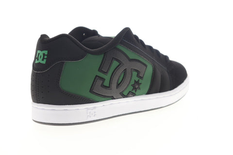 DC Net 302361 Mens Black Nubuck Lace Up Athletic Skate Shoes