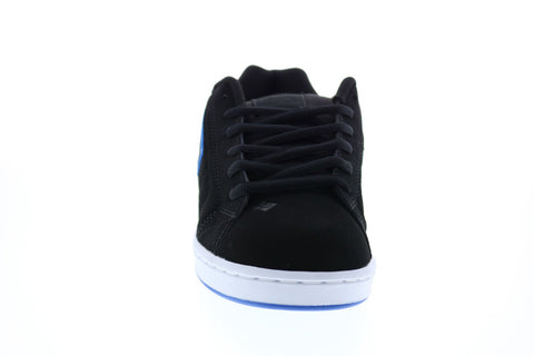 DC Net 302361 Mens Black Nubuck Lace Up Skate Inspired Sneakers Shoes