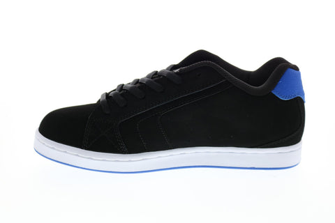 DC Net 302361 Mens Black Nubuck Lace Up Skate Inspired Sneakers Shoes