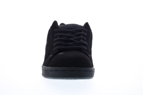 DC Net 302361 Mens Black Nubuck Athletic Lace Up Skate Shoes