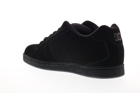 DC Net 302361 Mens Black Nubuck Athletic Lace Up Skate Shoes