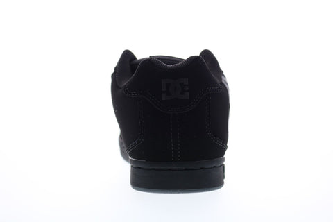 DC Net 302361 Mens Black Nubuck Athletic Lace Up Skate Shoes