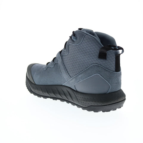 Under Armour MG Valsetz Mid Leather WP 3024334-101 Mens Gray Tactical Boots