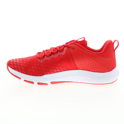 Under Armour Charged Engage 2 Mens Red Canvas Athletic Cross Training Shoes