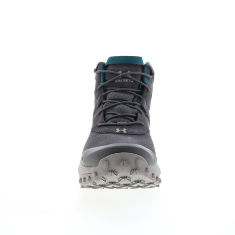 Under Armour MG Valsetz Trek Mid L WP Mens Gray Suede Tactical Boots