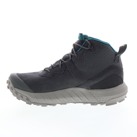 Under Armour MG Valsetz Trek Mid L WP Mens Gray Suede Tactical Boots