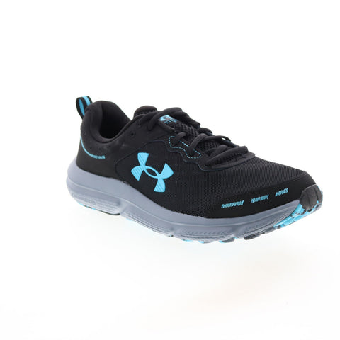 Under Armour Charged Assert 10 Mens Black Canvas Athletic Running Shoes