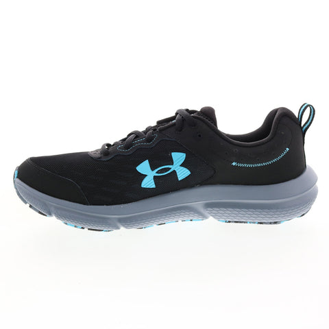 Under Armour Charged Assert 10 Mens Black Canvas Athletic Running Shoes
