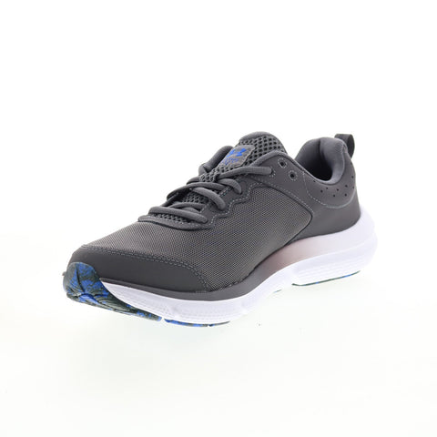 Under Armour Charged Assert 10 Mens Gray Canvas Athletic Running Shoes