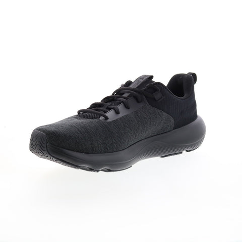 Under Armour Charged Revitalize Mens Black Canvas Athletic Running Shoes