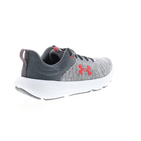 Under Armour Charged Revitalize Mens Gray Canvas Athletic Running Shoes