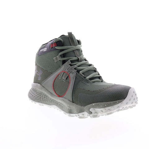 Under Armour Charged Maven Trek WP Mens Green Canvas Athletic Hiking Shoes
