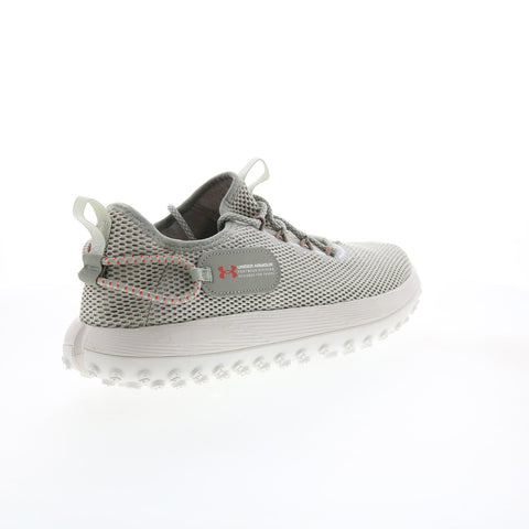 Under Armour Fat Tire Venture Mens Green Canvas Athletic Hiking Shoes