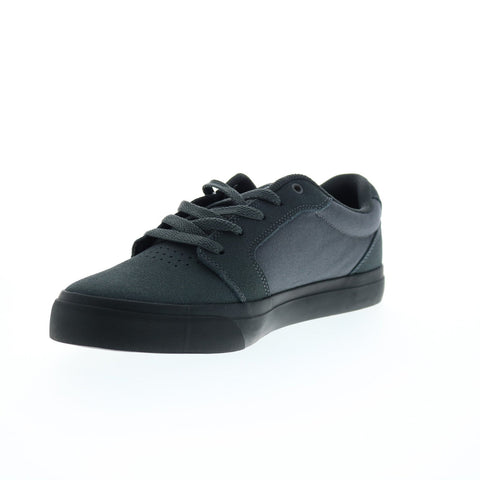 DC Anvil 303190-DGB Mens Gray Suede Lace Up Skate Inspired Sneakers Shoes