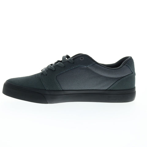 DC Anvil 303190-DGB Mens Gray Suede Lace Up Skate Inspired Sneakers Shoes