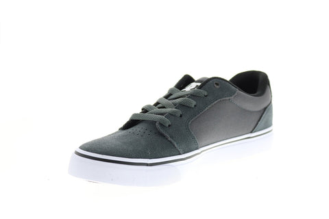 DC Anvil 303190-DSW Mens Gray Suede Skate Inspired Sneakers Shoes