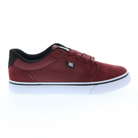 DC Anvil 303190-DWN Mens Brown Suede Skate Inspired Sneakers Shoes
