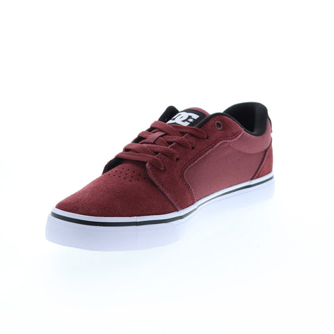 DC Anvil 303190-DWN Mens Brown Suede Skate Inspired Sneakers Shoes