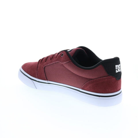 DC Anvil 303190-DWN Mens Brown Suede Skate Inspired Sneakers Shoes