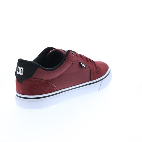 DC Anvil 303190-DWN Mens Brown Suede Skate Inspired Sneakers Shoes