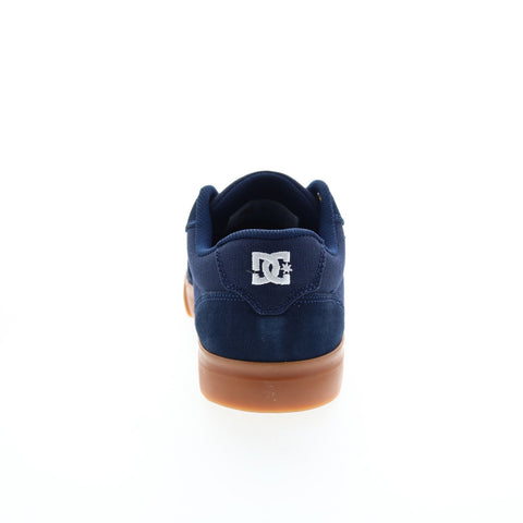 DC Anvil 303190-NGM Mens Blue Suede Lace Up Skate Inspired Sneakers Shoes
