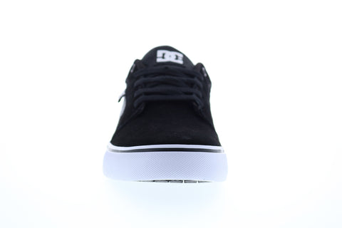DC Anvil 303190 Mens Black Suede Lace Up Skate Sneakers Shoes