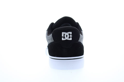 DC Anvil 303190 Mens Black Suede Lace Up Skate Sneakers Shoes