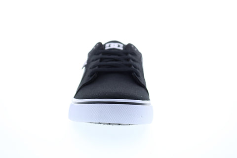 DC Anvil 303190 Mens Black Canvas Lace Up Skate Sneakers Shoes