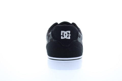 DC Anvil 303190 Mens Black Canvas Lace Up Skate Sneakers Shoes