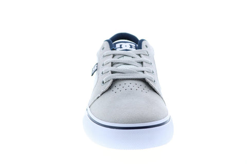 DC Anvil 303190 Mens Gray Suede Skate Inspired Sneakers Shoes