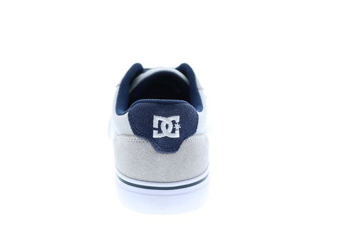 DC Anvil 303190 Mens Gray Suede Skate Inspired Sneakers Shoes