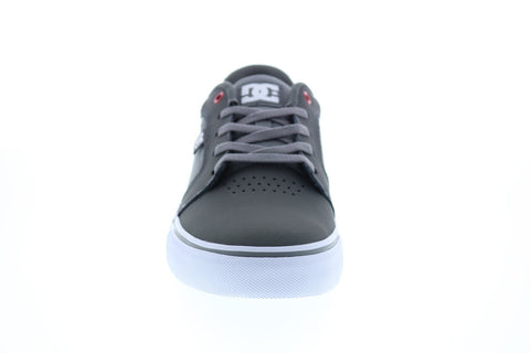 DC Anvil 303190 Mens Grey Nubuck Lace Up Skate Inspired Sneakers Shoes