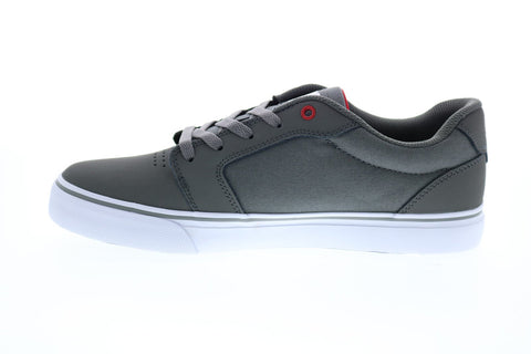 DC Anvil 303190 Mens Grey Nubuck Lace Up Skate Inspired Sneakers Shoes