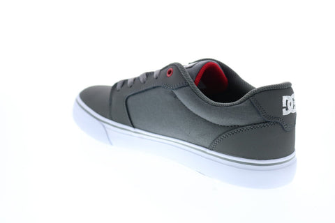 DC Anvil 303190 Mens Grey Nubuck Lace Up Skate Inspired Sneakers Shoes