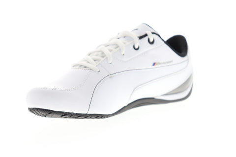 Puma Drift Cat 5 BMW NM 30487904 Mens White Lace Up Athletic Racing Shoes