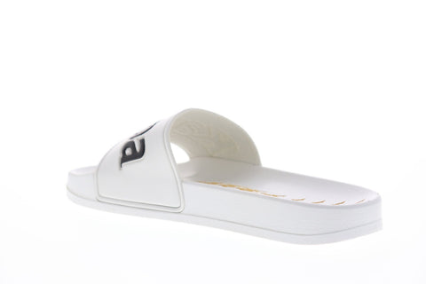 Kappa 222 Banda Adam 9 Mens White Synthetic Slides Slip On Sandals Shoes