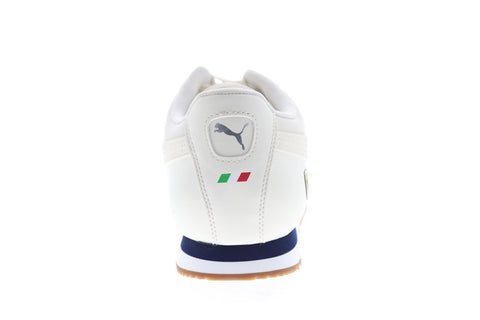 Puma Scuderia Ferrari Roma Mens White Motorsport Low Top Sneakers Shoes