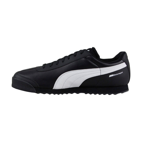 Puma Bmw Mms Roma 30619501 Mens Black Leather Casual Low Top Sneakers Shoes