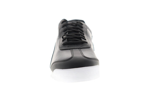 Puma Bmw Mms Roma 30619503 Mens Black Leather Low Top Sneakers Shoes