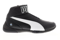 Puma Bmw Mms Kart Cat Mid III Mens Black Leather Athletic Racing Shoes