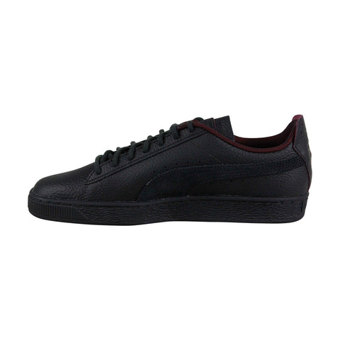 Puma Scuderia Ferrari Basket Ls Mens Black Leather Casual Low Top Sneakers Shoes