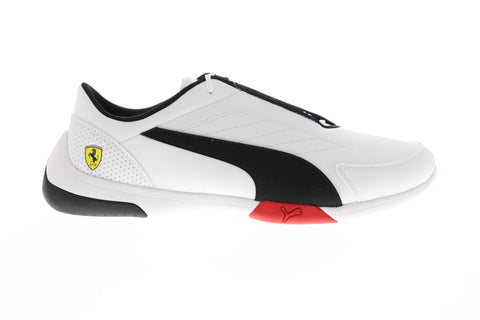 Puma Sf Kart Cat III Mens White Synthetic Athletic Lace Up Racing Shoes