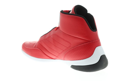Puma Scuderia Ferrari Kart Cat Mid III Mens Red Leather Athletic Racing Shoes