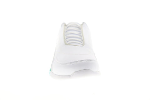 Puma Mapm Kart Cat III Mens White Leather Athletic Lace Up Racing Shoes