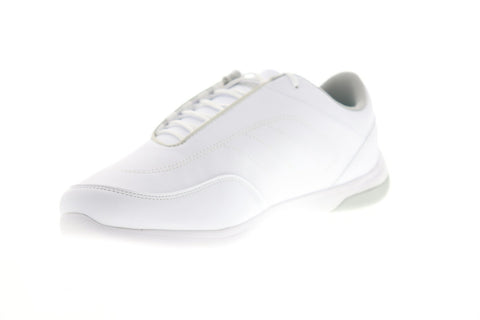 Puma Mapm Kart Cat III Mens White Leather Athletic Lace Up Racing Shoes