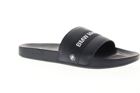 Puma Bmw Mms Leadcat Mens Black Synthetic Slides Slip On Sandals Shoes
