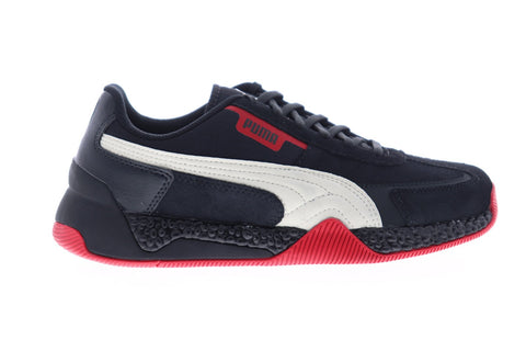 Puma Scuderia Ferrari Speed Hybrid LS Mens Black Suede Low Top Sneakers Shoes