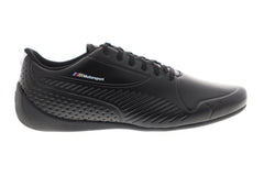 Puma Bmw Mms Drift CatS Ultra Mens Black Leather Athletic Racing Shoes